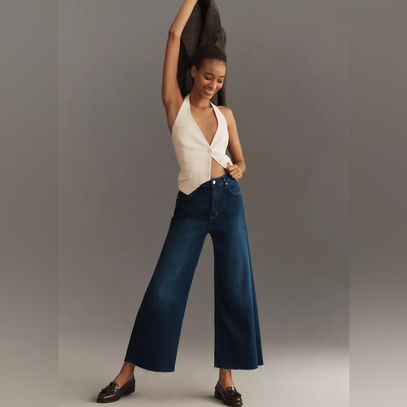 NEW Citizens of Humanity Lyra High-Rise Wide-Leg Crop Jeans in Lotus Size 30